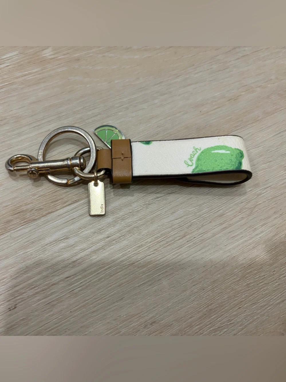 Coach Citrus Slice w/Limes Key Holder